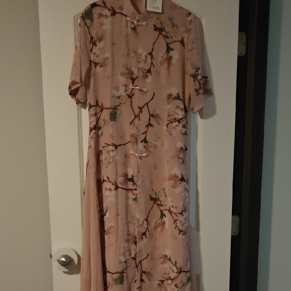 Floral Pink Women's Dress